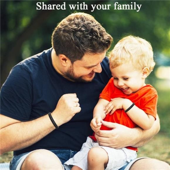 Handmade Braided Unisex Friendship Bracelets Distance Matching Bracelet 2 Pcs - Picture 3 of 7